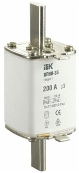 Предохранитель плавкий IEK ППНИ-35 200 А габарит 1