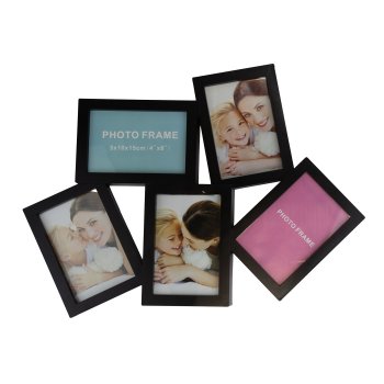 Фоторамка на 5 фото 6х4см цвет черный