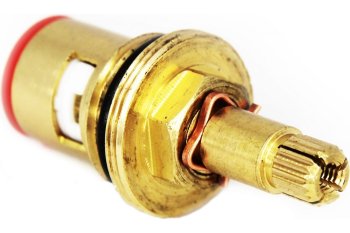 Кран-букса керамическая 20 шлицев 1/2" 5см цвет желтый 22 мм