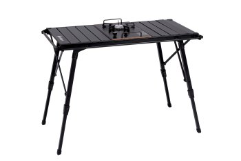 Стол складной 88х44х44см с чехлом и газовой плитой черный