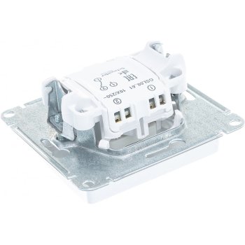 Переключатель встраиваемый Schneider Electric Glossa 1 кл. белый, арт. GSL000161