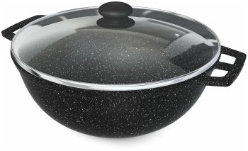 Казан 4,5л с крышкой алюминий НЕВА-МЕТАЛЛ