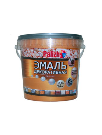 Эмаль акриловая декоративная Palizh золото 0,9 кг