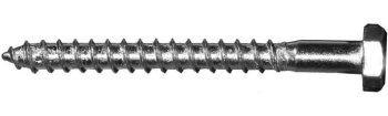 Шуруп для лаг и реек 6х30 мм с шестигранной головкой 6 шт