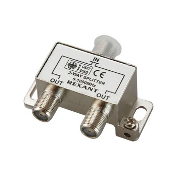 Делитель антенный Rexant F-типа на 2 TV 5-1000 МГц