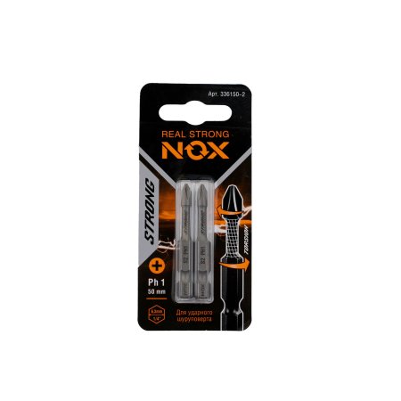 Бита один NOX STRONG PH1 50мм 2шт