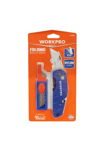 Нож складной быстросменный с нейлоновой рукояткой Синий