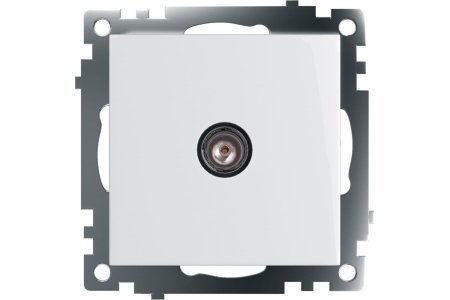 Розетка TV одиночная встраиваемая STEKKER Катрин цвет белый, арт. GLS00-7108-01