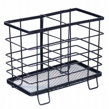 Подставка для столовых приборов   Лофт цельный цвет черный 14см 70 мм 1 шт