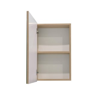 Шкаф-зеркало подвесной Комо 65х40х17см коричневый