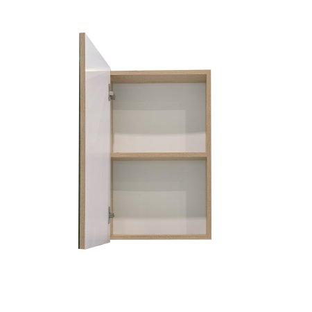 Шкаф-зеркало подвесной Комо 65х40х17см коричневый