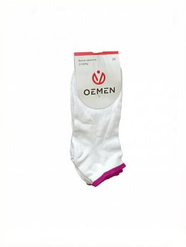 Носки женские OEMEN PW093-3 р.36-37 цвет белый-фуксия