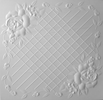 Потолок клеевой  SOLID  С2064 Белый 500х500х3мм