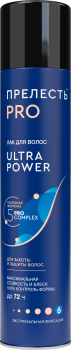 Пенка для укладки волос ПрелProf Ultra power сильная фиксация для всех типов волос фиксация 300 мл