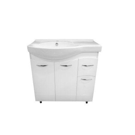 Тумба напольная Коралл 85х85х51см цвет белый