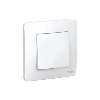 Переключатель встраиваемый Schneider Electric Blanca 1 кл. белый, без подсветки, арт. BLNVS010601