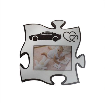 Фоторамка Пазлы 25х25см цвет белый