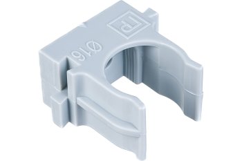 Держатель для труб 16 мм Промрукав серый уп.100шт. арт.PR.02716