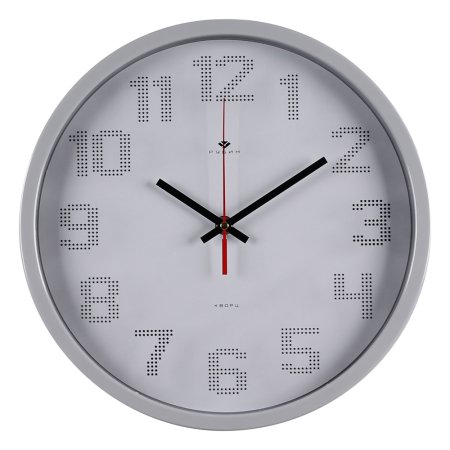 Часы настенные  Классика Ø30см цвет серый