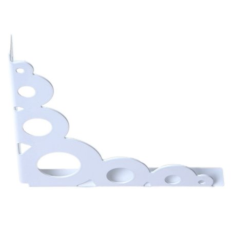 Кронштейн стеновой Металлист декоративный 182х1,5 мм белый