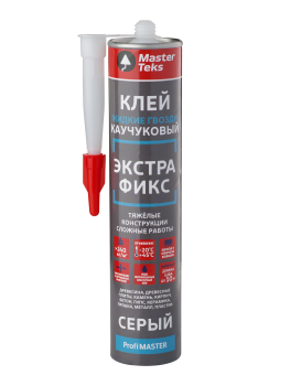 Клей для тяжелых конструкций MasterTeks ProfiMaster ЭкстраФикс серый 362 гр