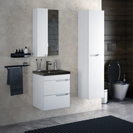 Тумба подвесная Теона 55х60х44см цвет белый Тумба подвесная Теона 55х60х44см цвет белый