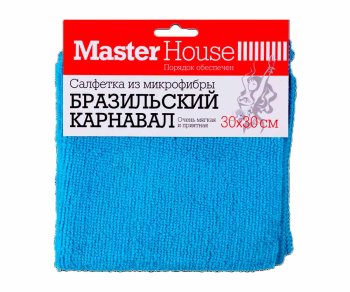 Салфетка для уборки Бразильский карнавал MasterHouse 30х 30 см 1 шт.