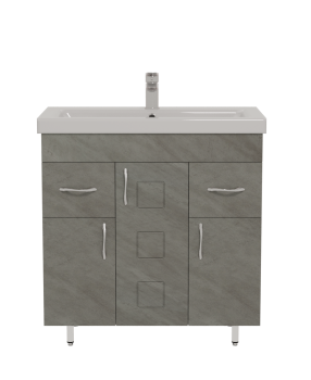 Тумба напольная Форест 70х77х44см цвет шпат грей Тумба напольная Форест 70х77х44см цвет шпат грей