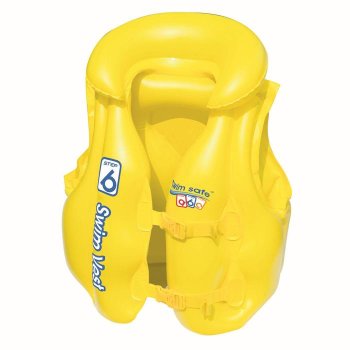 Жилет спасательный Bestway Swim Safe 51х46х15 см желтый