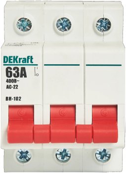 Выключатель нагрузки Dekraft ВН-102 3P 63А