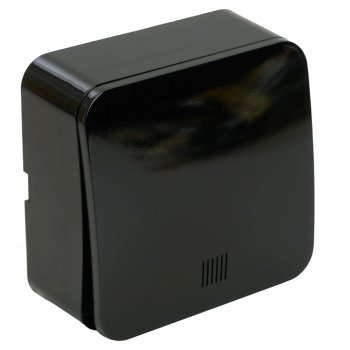 Выключатель накладной STEKKER София 1 кл. черный, арт. 49292