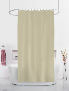 Штора для ванной  СтарЭкспо GX003-BE 180х180см полиэстер цвет бежевый