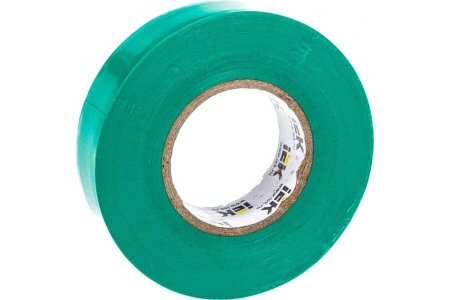 Изолента ПВХ IEK 19мм*20м зелёная, до 6000В