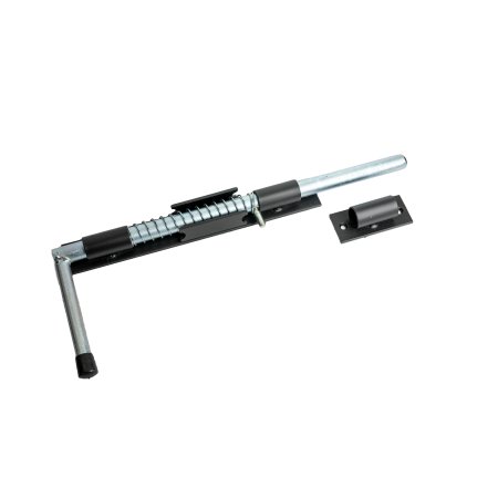 Засов с пружиной Домарт 500х180 мм черный