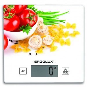 Весы кухонные электронные ERGOLUX ELX-SK01-С36 цвет белый
