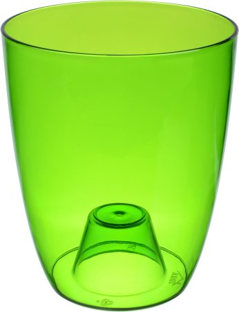 Кашпо без поддона Орхидея 2л Ø16см зеленый