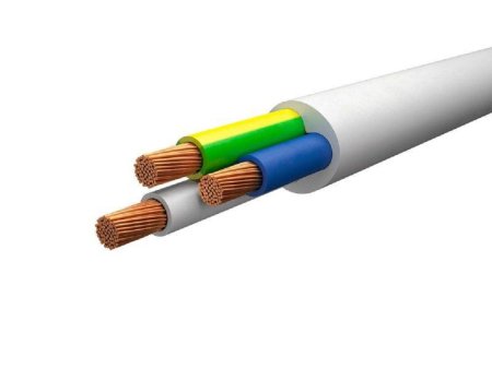 Провод  ПВС 3х4 б-50м белый Промэко