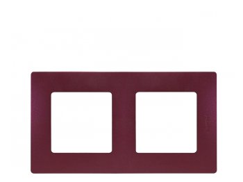 Рамка Legrand Etika 2 поста, цвет сливовый, арт. 672562