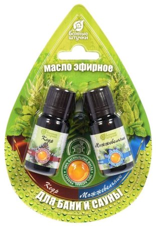 Эфирное масло  Кедровая хвоя и ягоды можжевельника Банные штучки 2 шт, 10 мл