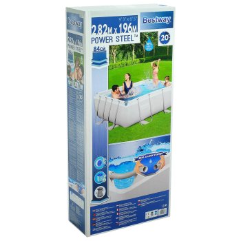 Бассейн каркасный Bestway Power Steel 282х196х84см 3662л