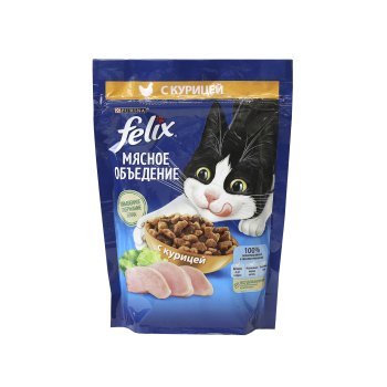 Корм сухой для кошек Felix Мясной обед курица 200г Корм сухой для кошек Felix Мясной обед курица 200г