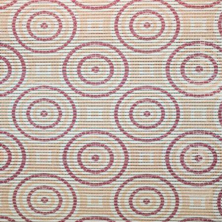 Коврик рулонный для ванной 65см Круги красный Villina