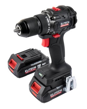 Дрель-шуруповерт аккумуляторная ELITECH CD 20SL2 Li-lon 20В 2x2Ач 60Нм