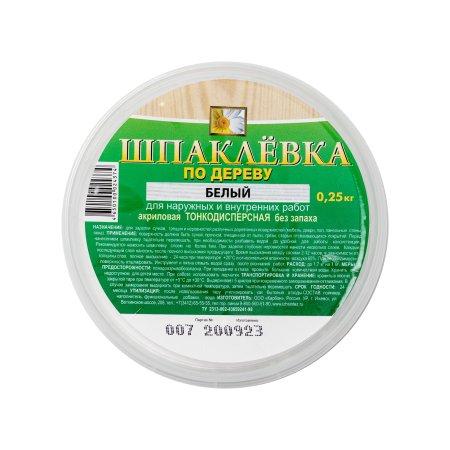 Шпатлевка по дереву Ижсинтез Коллекция белая 0,25 кг