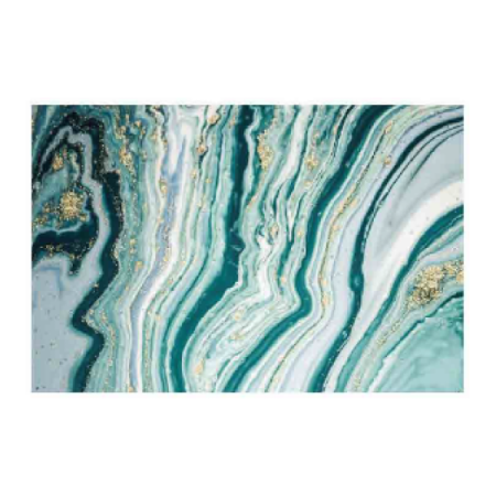 Коврик для ванной комнаты Спанч Малахит 45х120см цвет зеленый