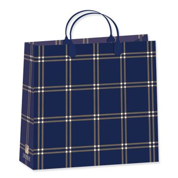 Пакет подарочный  30х30х10см синий