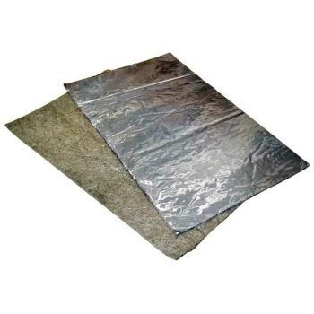 Картон базальтовый фольгированный 1250х600х10мм базальтовое волокно / алюминий