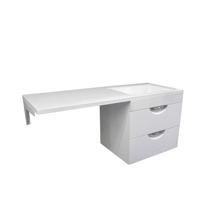 Тумба подвесная под стиральную машину Алиот 48х60х41см цвет белый