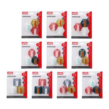 Крючок цвет микс