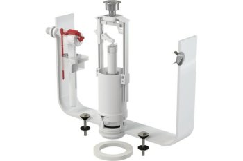 Арматура с боковой подводкой кнопка 1 режим хром Alcadrain